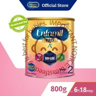 [Single Tin] Enfamil PRO A+ Stage 2 Infant Formula Baby Milk Powder 360DHA+ (6M+) 800g