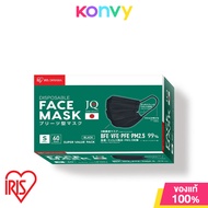 IRIS OHYAMA Disposable Face Mask Size S #Black [60pcs] [THPN60SB] หน้ากากอนามัย ไอริส โอยามะ คุณภาพมาตรฐานแบรนด์ญี่ปุ่น