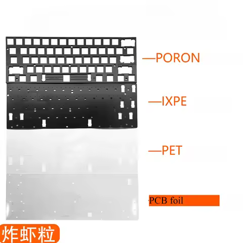 IQUNIX EZ60 EZ63 magnetic keyboard HE switch Poron sound foam pack IXPE pad PET film