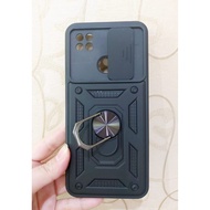 Case Robot Infinix Hot 8 9  Note 8  slide Protect Kamera + Ring