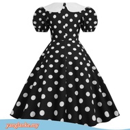 CODS Women Doll Collar Dress Doll Collar Dress Vintage 50s 60s Princess Dress Women Party Dress Retr