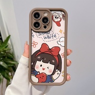 Apple Snow White Phone case for OPPO A38 A18 A98 A38 A53 A12 A76 A58 A55 reno11 reno10 reno8 reno7 reno6 reno5 reno4 Soft Shockproof Silicone cover