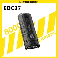 NITECORE EDC37 flashlight USB-C Rechargeable Compact Flashlight Tactical Torch 8000mAh Camping Hikin