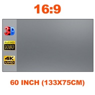 KONKA Portable Projector Screen 100 Inch 16:9 HD Anti-Light Foldable Hanging Hook for Home Cinema