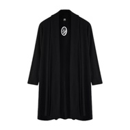 Women Long Sleeve Long Length Knitwear plus size (S-6XL) Cardigan labuh Black /Hitam