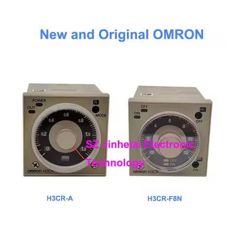 100%New and Original OMRON H3CR-A H3CR-F H3CR-F8N TIME RELAY 100-240VAC or 12-48VDC Adjustable Timer