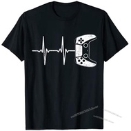 Gamer Heartbeat T-Shirt Funny Video Game Gift Boys Men Gamer T-Shirt