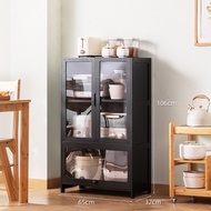 LZD Kitchen shelves floor-to-ceiling multi-layer storage shelves microwave ovens multi-functional di
