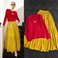 Ready set skirt yellow