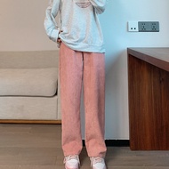 S-4XL กางเกงลูกฟูกขายาว เอวสูง ขากว้าง ทรงหลวม สำหรับผู้หญิง รุ่นใหม่ปี เสื้อผ้าแฟชั่นผู้หญิง