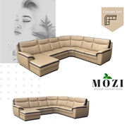[TECK SENG] MOZI PU Leather CORNER SET SOFA / Luxury / Elegant / Big Family Sofa