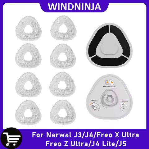 Mop Bracket and Mop Cloth Parts for Narwal Freo X Ultra Freo Z Ultra J3 J4 J4 Lite J5 Robot Vacuum C