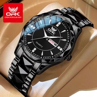 [ประกัน 1 ปี] OPK นาฬิกา ผู้ชาย แฟชั่น สายสแตนเลส แท้ ส่องสว่าง กันน้ำ นาฬิกากันน้ำ