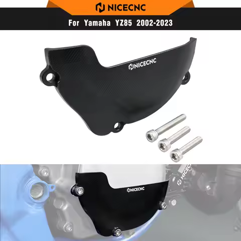 NICECNC For Yamaha YZ85 YZ 85 2002-2023 Motorcycle Aluminum Clutch Cover Protector Guard 2022 2021 2