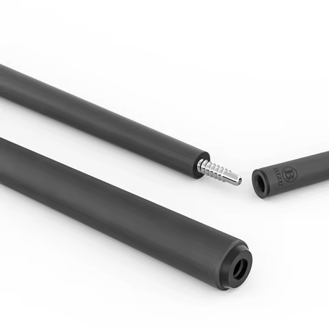 BIZU Carbon Fiber Billiard Stick Low Deflection Pool Cue with 11.5mm/12.5mm Tip Technology Pool Tabl