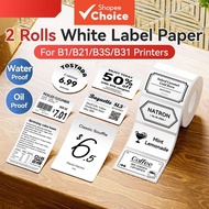 Transparent Label Sticker Roll Thermal Paper Printer B1 B21 B3S Stickers Labels