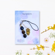 (Pietersite) Personalised Natural Crystal Charm for Positive Energy (Mobile Strap/ Keychain)