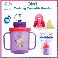 Pureen 3 in 1 Training Cup Bottle Belajar Minum Air 3m+ to 24m+ PP material