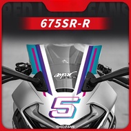 CFMOTO Film, 675SR-R Front Drawing Protector, aspar Print, 675SR Motorcycle Windshield Racing Film