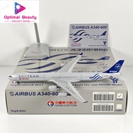 YY Wings 1: 400 China Eastern Airlines A340-600 B-6053 Days Union Alloy Model