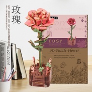 WOODEN 3D PUZZLE FLOWER WOODEN PUZZLE 3D PUZZLE