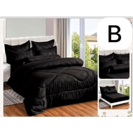 💫💥PROMOSI💥TOTO 7PCS SET COMFORTER 7 IN 1 QUEEN SIZE💥💫 plain colour