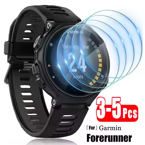 3-5Pcs Tempered Glass For Garmin Forerunner 955 945 255 245 Music 55 Accessories Screen Protector Fi