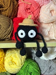 純手工❤️千與千尋❤️煤炭屎鬼公仔❤️ 煤炭精靈 針織 釣織公仔❤️宮崎駿 吉卜力 ❤️動畫 歡迎來圖訂造
