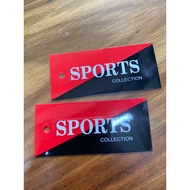 Sport paper Tag/Label size 4x9