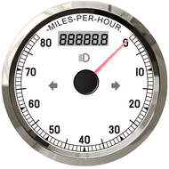 85Mm 150mph/80mph มุมมองด้านบนมาตรวัดความเร็วด้วย GPS CD เครื่องวัดระยะทางย้อนกลับมาตรวัดมิเตอร์สีแด