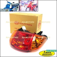 (C) HMA ไฟท้าย (ไฟเลี้ยวสีส้ม) สำหรับ เวฟ100รุ่นเก่า เวฟ110sรุ่นเก่า และไนซ์ NICE (ฝาครอบ+ชุดสายไฟ+ข