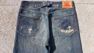 西方不敗全新美國版Levi's LVC 501XX 1922年 Rag Top 破壞補丁縫補 小抓皺 Levis W32