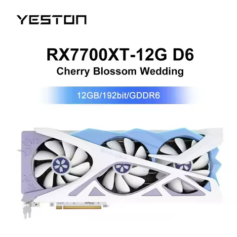 2025 RX 7700XT 12G D6 / RX 7800XT 16G D6 Graphic Card Gaming GPU placa de video