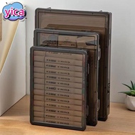 YICA Certificate Storage Box, Transparent Dustproof A4 File Box,  A4 Plastic Multifunctional Data So