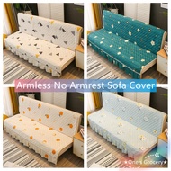 Foldable Slipcover Non-slip Sofa Sarung All-inclusive Sofa Mattress Without Armrests Green Blue White Sofa Bed Cover 1/2/3/4 Seater Sofa Cover