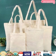 🔥SG STOCK🔥Women's Bag Casual Eco-friendly Shopping Bags Plain Creamy Shopper Canvas bag Fashion Tote