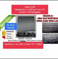 PS3 slim seri 25xx hardisk 1TB full game