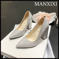 MANXIXI Fashion Women High Heels 3.93 Inches Beautiful Sandals Work Shoes (Size 35-43)