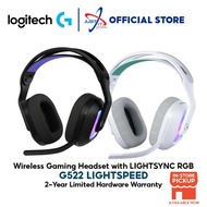 LOGITECH G522 LIGHTSPEED WIRELESS GAMIMG HEADSET WITH LIGHTSYNC RGB - BLACK / WHITE