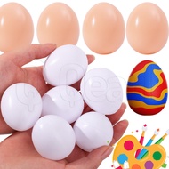 30Pcs DIY Paintable Easter Egg - Home Easter Theme Party Decor - Simulation Plastic Egg Ball - Graff