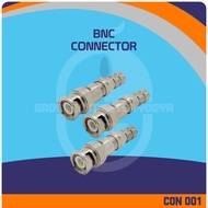 BNC Connector Thread Male RG-6 Coaxial Cable CCTV Connector