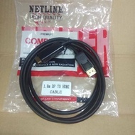 NETLINE DISPLAY PORT (DP) to HDMI CABLE - 1.5M,3m