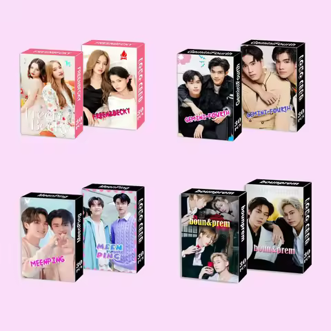 30PCS BounPrem BBBuild Zeenunew MeenPing GeminiFourth Freenbecky Photo card lomo card bookmark