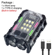 Asafee V086 LED Mini EDC Flashlight 32G Lightweight Portable Light Waterproof Built-in Battery Type