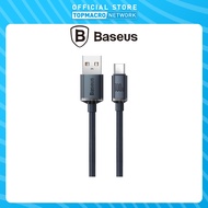CN BASEUS CAJY000403 CRYSTAL SHINE SERIES FAST CHARGING DATA CABLE USB TO TYPE-C 100W 1.2M - BLUE