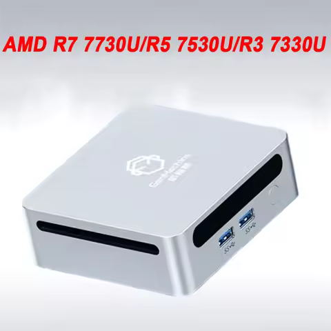 AMD Ryzen 7 7730U Ryzen 5 7530U Ryzen3 7330U MINI PC WIFI6 BT5.2 2*DDR4 3200MHz 2*M.2 SSD Desktop Of