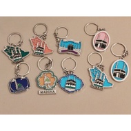 keychain mekah madinah metal Madina Makkah Arab saudi keychains key chain umrah haji