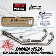 SCK RACING EXHAUST Y15 / LC135 4S 32MM /35MM ***TWO PCS MANIFOLD*** BY AHM PRO RACING