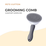 PetsVuitton Pet Grooming Comb Cat Comb Hair Fur Removal Sikat Kucing Deshedding