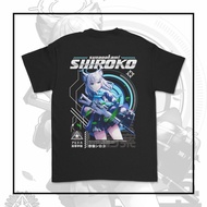 ใหม่ T-ShirtKatun Game Blue Archive Shiroko เสื้อยืดอนิเมะผ้าฝ้ายหวี